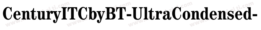 CenturyITCbyBT-UltraCondensed字体转换