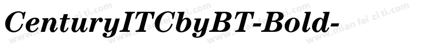 CenturyITCbyBT-Bold字体转换