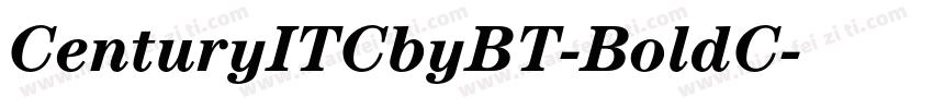CenturyITCbyBT-BoldC字体转换