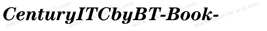 CenturyITCbyBT-Book字体转换