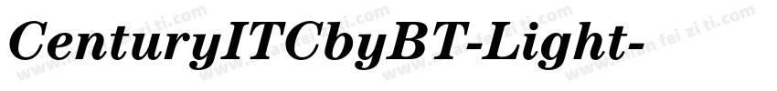 CenturyITCbyBT-Light字体转换