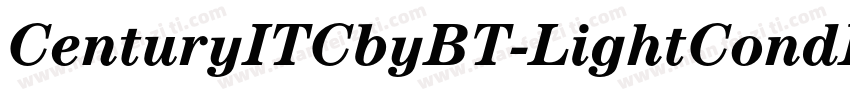 CenturyITCbyBT-LightCondItalic字体转换