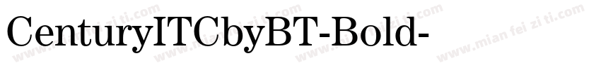 CenturyITCbyBT-Bold字体转换