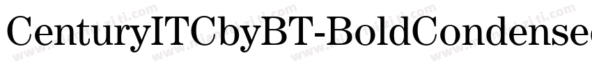 CenturyITCbyBT-BoldCondensed字体转换
