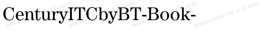 CenturyITCbyBT-Book字体转换