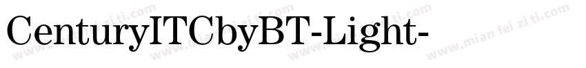 CenturyITCbyBT-Light字体转换