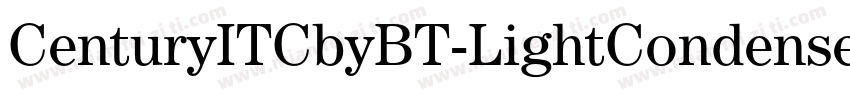 CenturyITCbyBT-LightCondensed字体转换