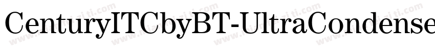 CenturyITCbyBT-UltraCondensed字体转换