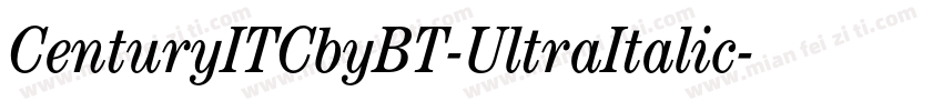 CenturyITCbyBT-UltraItalic字体转换