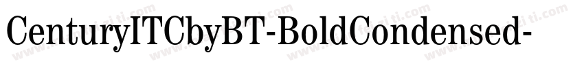 CenturyITCbyBT-BoldCondensed字体转换