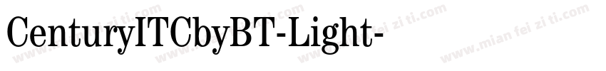 CenturyITCbyBT-Light字体转换