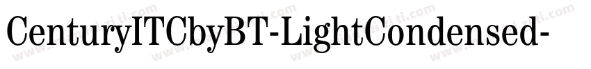 CenturyITCbyBT-LightCondensed字体转换