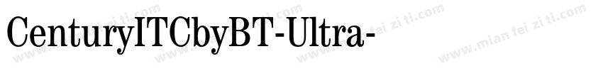 CenturyITCbyBT-Ultra字体转换