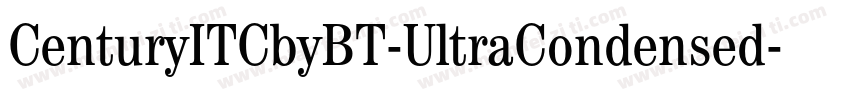 CenturyITCbyBT-UltraCondensed字体转换