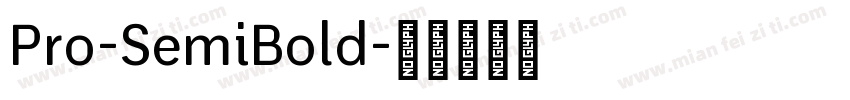 Pro-SemiBold字体转换