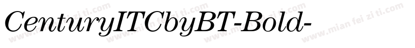CenturyITCbyBT-Bold字体转换