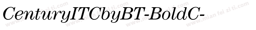 CenturyITCbyBT-BoldC字体转换