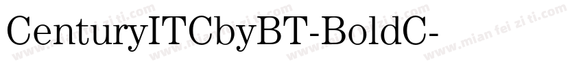 CenturyITCbyBT-BoldC字体转换