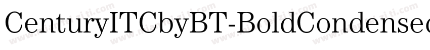 CenturyITCbyBT-BoldCondensed字体转换
