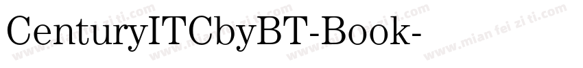 CenturyITCbyBT-Book字体转换