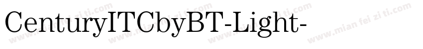 CenturyITCbyBT-Light字体转换