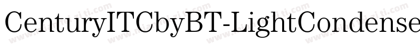 CenturyITCbyBT-LightCondensed字体转换