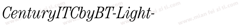 CenturyITCbyBT-Light字体转换