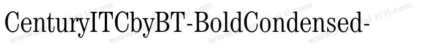 CenturyITCbyBT-BoldCondensed字体转换
