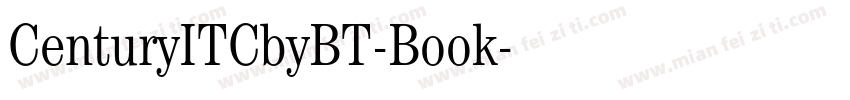 CenturyITCbyBT-Book字体转换