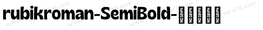 rubikroman-SemiBold字体转换