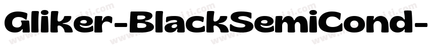 Gliker-BlackSemiCond字体转换