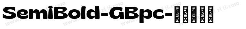 SemiBold-GBpc字体转换
