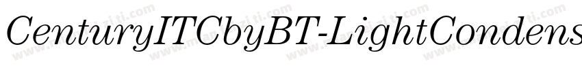CenturyITCbyBT-LightCondensed字体转换