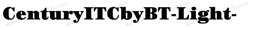 CenturyITCbyBT-Light字体转换