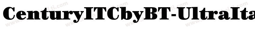 CenturyITCbyBT-UltraItalic字体转换