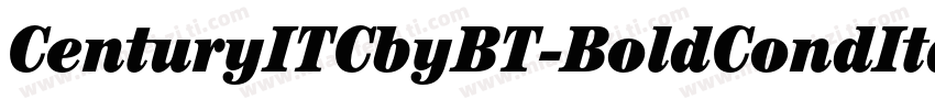 CenturyITCbyBT-BoldCondItalic字体转换