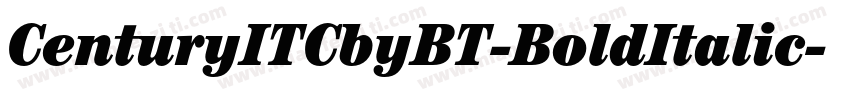CenturyITCbyBT-BoldItalic字体转换