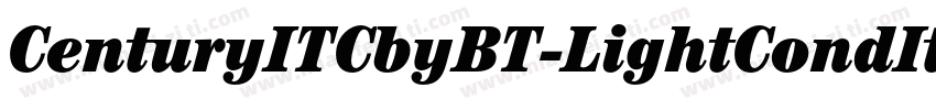 CenturyITCbyBT-LightCondItalic字体转换