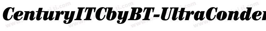 CenturyITCbyBT-UltraCondensed字体转换
