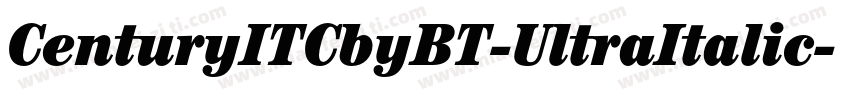 CenturyITCbyBT-UltraItalic字体转换