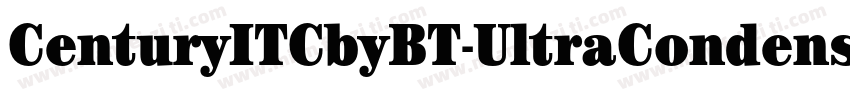 CenturyITCbyBT-UltraCondensed字体转换