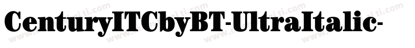 CenturyITCbyBT-UltraItalic字体转换