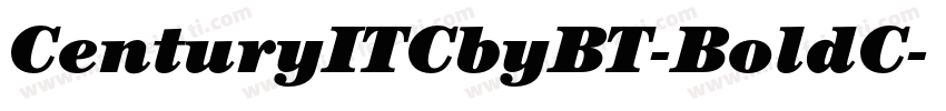 CenturyITCbyBT-BoldC字体转换