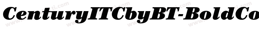 CenturyITCbyBT-BoldCondItalic字体转换