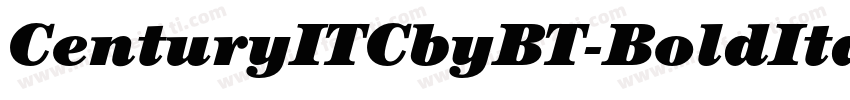 CenturyITCbyBT-BoldItalic字体转换