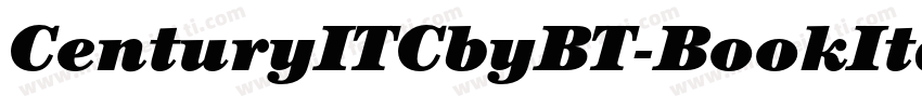 CenturyITCbyBT-BookItalic字体转换
