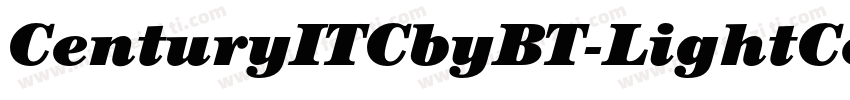CenturyITCbyBT-LightCondItalic字体转换