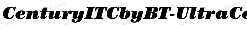 CenturyITCbyBT-UltraCondItalic字体转换