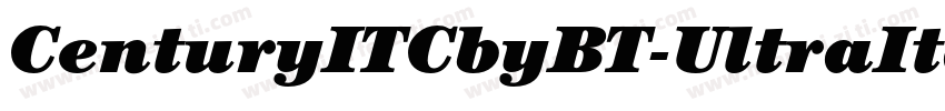 CenturyITCbyBT-UltraItalic字体转换