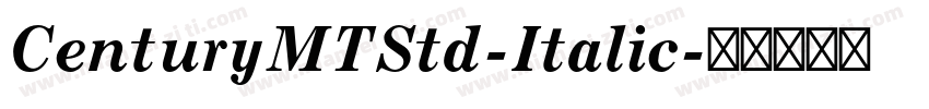 CenturyMTStd-Italic字体转换
